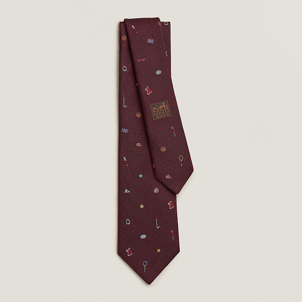 HERMES ネクタイ MARINE HERMES tie PLUIE EQUESTRE Marine/Ciel Silk100%[BRAND NEW